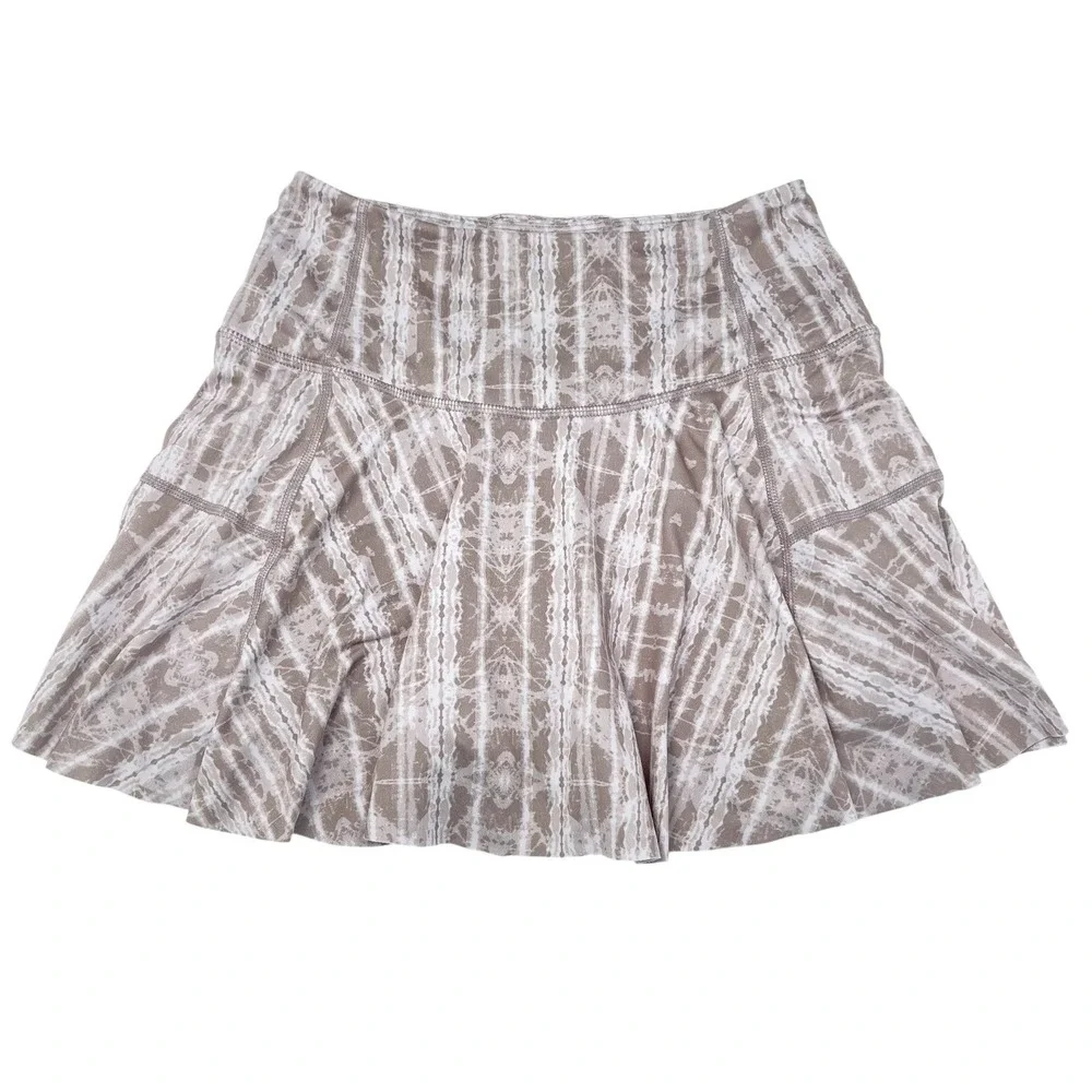 Free People FP Movement Tennis‎ Skort Skater Style Patterned Sz S Stretch